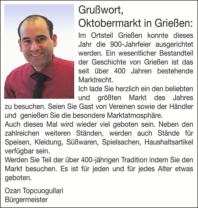 Bild 1: Oktobermarkt in Griessen: Nützliche und dekorative Dinge