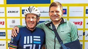 Lance Armstrong (links) und Jan Ullrich: Konkurrenten auf dem Rad, seit vielen Jahren in Freundschaft verbunden.
