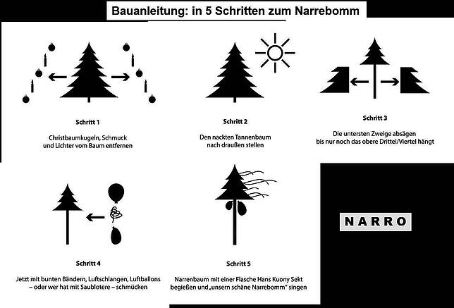 Die Anleitung des Narrengerichts.