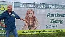 Veranstalter Ewald Restle freut sich auf das Pfullywood-Festival und vor allem auf die Schlagersängerin Andrea Berg.