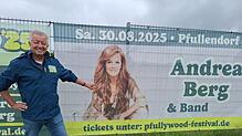 Veranstalter Ewald Restle freut sich auf das Pfullywood-Festival und vor allem auf die Schlagersängerin Andrea Berg.