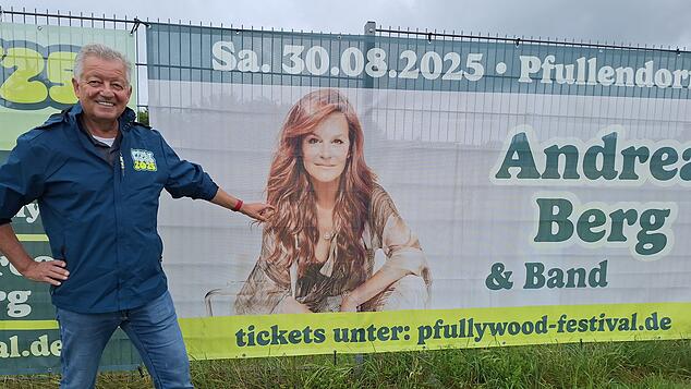 Veranstalter Ewald Restle freut sich auf das Pfullywood-Festival und vor allem auf die Schlagersängerin Andrea Berg.