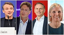 Christian Klein (SAP), Ola Källenius (Mercedes-Benz), Oliver Blume (VW und Porsche) und Karin Radström (Daimler Truck) gehören zu den ...