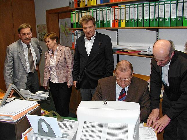 2005: Eingeben der Ergebnisse in den Computer