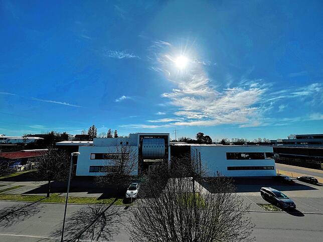 Das Unternehmensgebäude von ZIM in Markdorf.