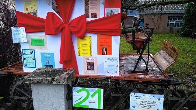 Die Frauenselbsthilfe Krebs Oberes Wutachtal hatte beim lebendigen Adventskalender der Landfrauen Eggingen am 21. Dezember mitgemacht. ...