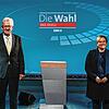 Winfried Kretschmann und Susanne Eisenmann vor dem TV-Duell im SWR-Studio. Das Duell verlief eher zäh &ndash; den Aufreger gab es danach.