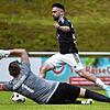 Einziger Treffer: Sandro D‘Accurso (SV 08 Laufenburg) gelang es nur einmal, Torhüter Pascal Metzger (FV Herbolzheim) zur 1:0-Führung zu ...
