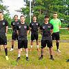 Die Neuzugänge des FV Marbach (von links): Michael Fischer (Spielausschuss), Simon Schugart, Patrick Epple, Philipp Daneliuc, Sebastian ...