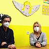 Der Engel wacht über die Kinderwohnung: Diakonie-Geschäftsführer Christian Grams und die Kinderwohnung-Leiterin Beate Mezger am ...