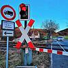 Der Bahnübergang &bdquo;Zur Schanz&ldquo; in Stahringen: Hier war bislang die Langsamfahrstelle.