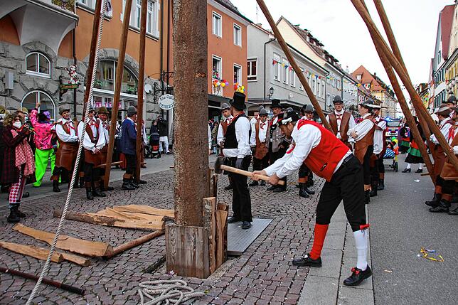 Bild 25: Bilder vom Narrenbaum-Setzen in Stockach Teil 3