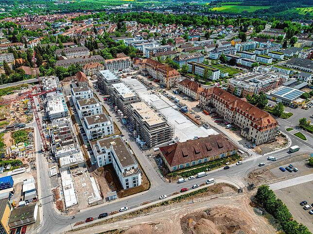 Auf mehreren großen Flächen wie hier im Richthofenpark in Villingen – hier im Mai diesen 2022 – wurden in den vergangenen ...