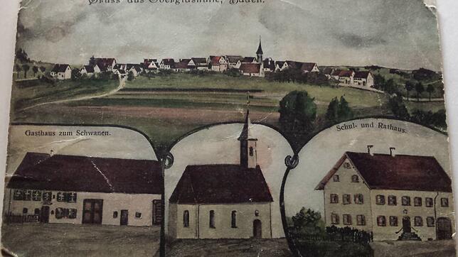 Diese Original-Postkarte mit Motiven von Oberglashütte stammt aus dem Jahr 1912.