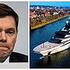 Großaktionär Alexej Mordaschow und seine Jacht &bdquo;Nord&ldquo;