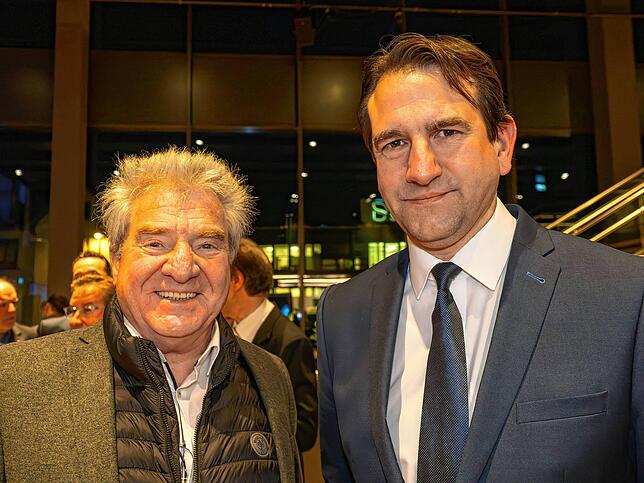 Der frühere Landrat Frank Hämmerle und der CDU-Bundestagsabgeordnete Andreas Jung.