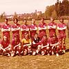 Beim Aufstieg in die 1. Amateurliga war die Mannschaft noch klein. Stehend von links: Trainer Rolf Gailfuß, Dimitri, Gerd Neuhaus, ...