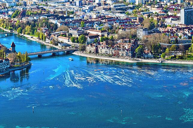 Bild 4: Bodensee oder Kroatien? Wenn Niedrigwasser atemberaubende Farben offenbart