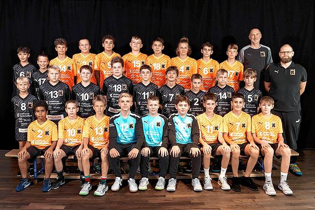 Die U13 der Kadetten Schaffhausen.