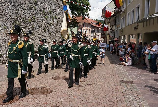 Bild 5: Schwyzertagsumzug in Tiengen 7.7.19