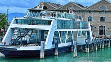 Die „Euregia“ im Hafen von Romanshorn: Ab sofort ist sie außer Dienst.