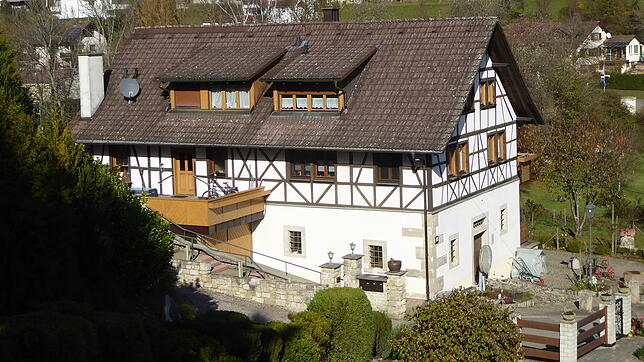 Die Südwestseite der "Alten Mühle" am Loretoweg in Stühlingen. Der Besitzer Albert Bregenzer hat viel Herzblut in die Sanierung des ...