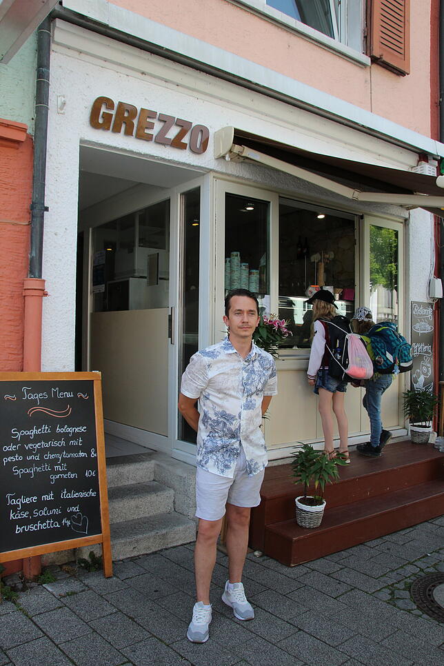 Adrian Saplacan vom italienischen Bistro Grezzo hat starke Einbußen zu verzeichnen.
