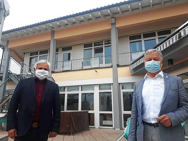 Thomas Müller (links) und Roland Wehrle sind die Geschäftsführer der Tannheimer Nachsorgeklinik.