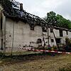 Das unbewohnte Gebäude am Tag nach dem Brand