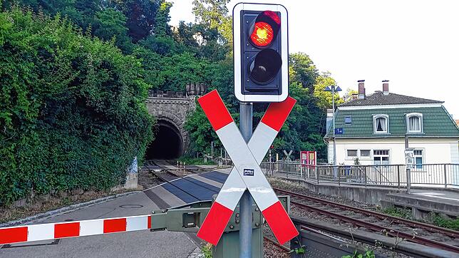 Die Schranke in Laufenburg ist seit 17.06 Uhr geschlossen.