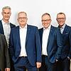 Das Vorstandskollegium der neuen Volksbank, die durch eine weitere Fusion 2020 aus der Taufe gehoben wurde: Von links Ralf Schmitt, ...
