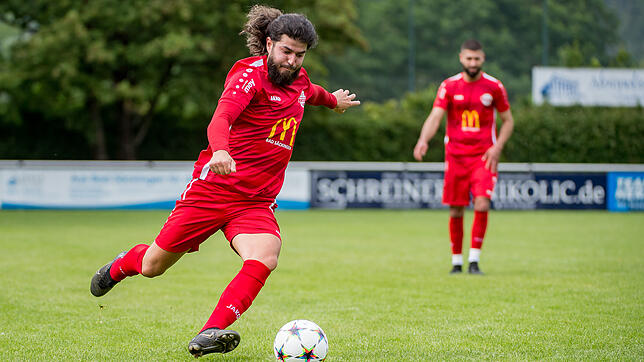 23, Bilal Yusuf Cam FCW Kreisliga A -Ost-, 27. Spieltag 2022/23 FC Wallbach &ndash; SV Blau-Weiß Murg, 2:3