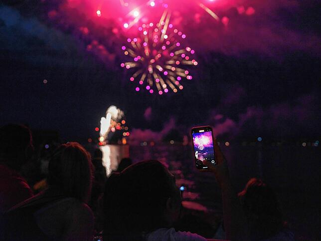 Bild 14: Bilder vom Feuerwerk beim Seehasenfest