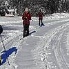 Frisch gespurte Loipen laden Wintersportler ein. Bild: Hartmut Ferenschild
