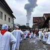 Die Narro-Zunft Waldshut beim Narrentreffen in Dogern am 29. Januar.
