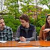 Jonas Klein, Flynn Stein und Josefien Schalkers von Fridays for Future