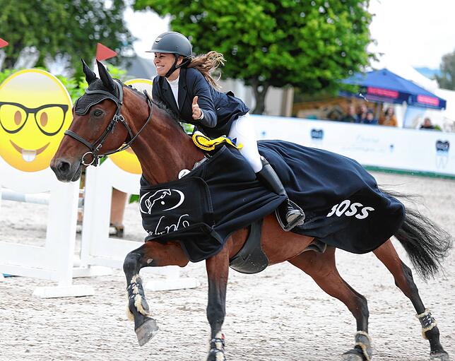 Auch die lokalen Reiter hatten am Wochenende beim Finale des Donaucup noch einmal ihre große Bühne – und die entschied Joy-Vivien Disch ...