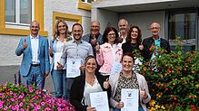 Standesbeamte und Bürgermeister der Gemeinden Mönchweiler, Niedereschach und Tuningen freuen sich über den Start der gegenseitigen ...