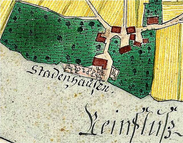 Stadenhausen zählte 1787 neun Häuser und etwa 105 Einwohner. Das Dorf war bis 1934 selbständig und wurde dann zwangsmäßig nach ...