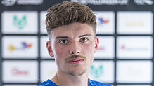 Der junge Torwart Fabio Krissler erhält von seinem Trainer Daniel Miletic ein Sonderlob und wird vermutlich auch gegen Ravensburg wieder ...