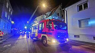Mit 80 Einsatzkräften war die Feuerwehr Friedrichshafen vor Ort.