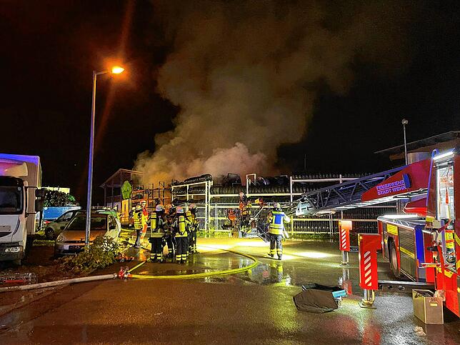 100 Feuerwehrleute waren im Einsatz.