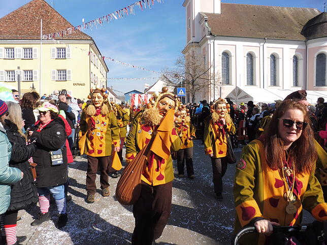 Bild 14: Fasnet-Sunntig-Umzug 2025 in Hilzingen: Farbenfrohes Treiben