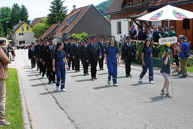 Bild 23: Bilder vom Bezirksmusikfest mit Umzug in Lausheim