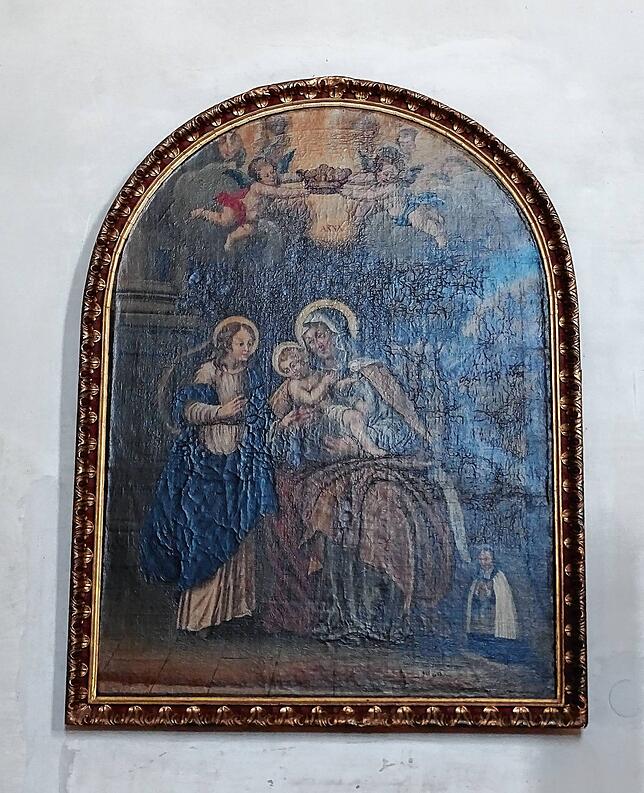 Von der St. Anna-Kapelle ist nur ein Altarbild geblieben, das seit vielen Jahren in Maria Schray hängt.