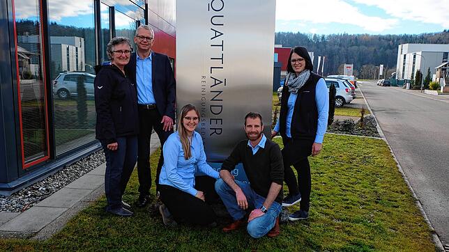 Sie führen das Familienunternehmen Quattländer (von links): Gerda und Lothar Rosenstiel, Anja und Daniel Kaiser, sowie Kathrin Rosenstiel.
