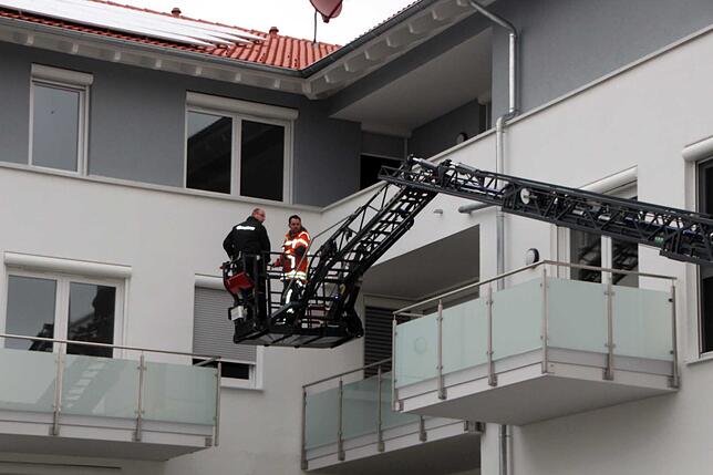 Bild 8: Bilder von der Drehleiter-Demonstration der Feuerwehr Blumberg