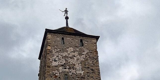 Die Wetterfahne auf dem Schwertlisturm erinnert an die Blutgerichtsbarkeit, die in Laufenburg ausgeübt werden durfte.