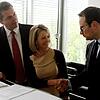 2012 unterschrieben Holger Taubmann und Petra Euler (von links) von der Amadeus Germany GmbH mit Stephan A. Jansen einen Fördervertrag ...