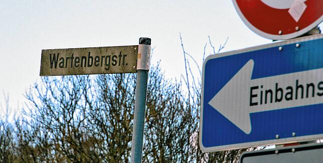 In der Wartenbergstraße stehen 2024 Arbeiten am Abwasserkanal und an der Wasserleitung an.